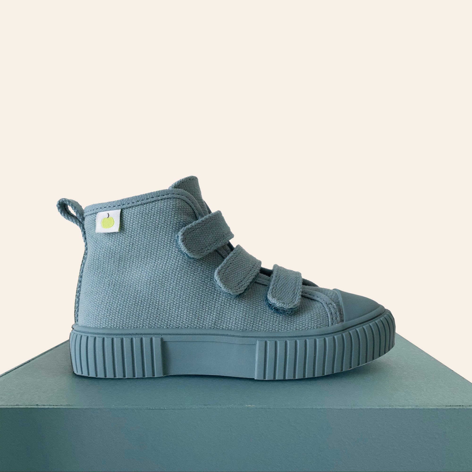 Organic Cotton High Top Sneaker - Blue