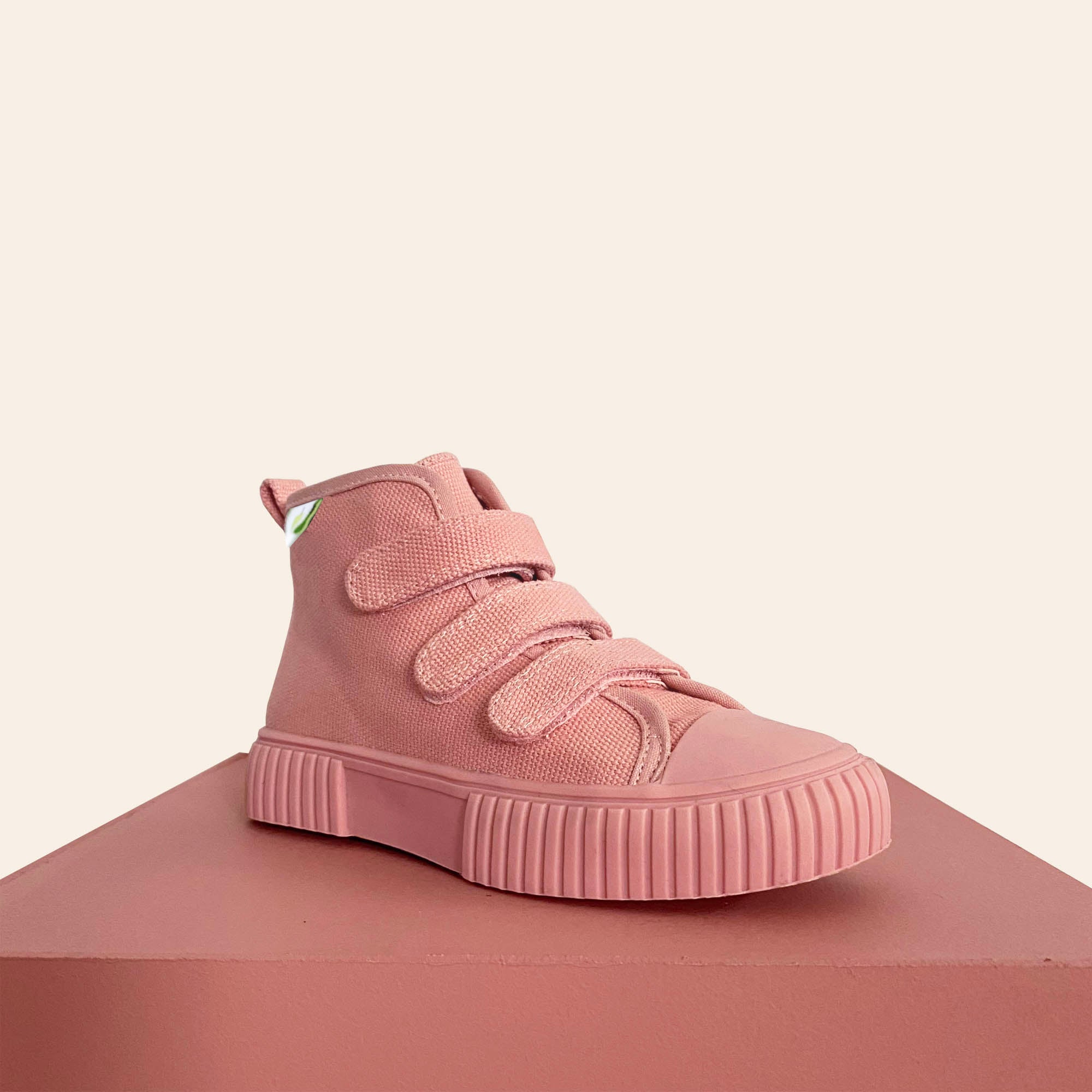 Organic Cotton High Top Sneaker - Pink