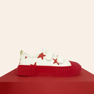 By Billie X Piccolini Low Top Sneaker - Red Star