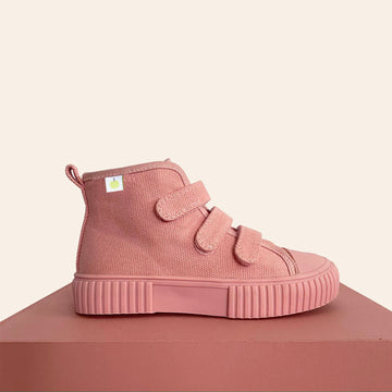 Organic Cotton High Top Sneaker - Pink